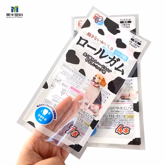 Sustainable Pet Food Plastic Packaging with Window for Dog Food Feed