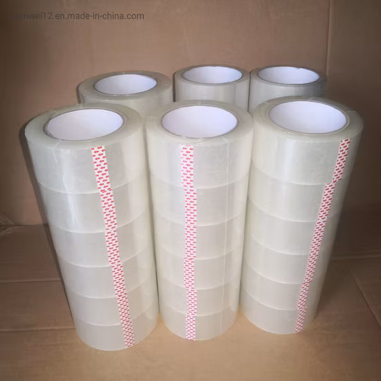 Fita plástica acrílica da celulose da fita 132m BOPP da embalagem do pacote OPP